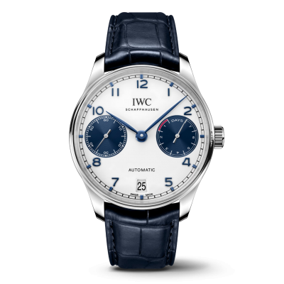 IWC Schaffhausen Portugieser IW500715 42mm Stahlgehäuse mit Lederband