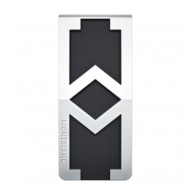 Montblanc pénzcsipesz 114767 Money Clip, rect, steel, black, Signature