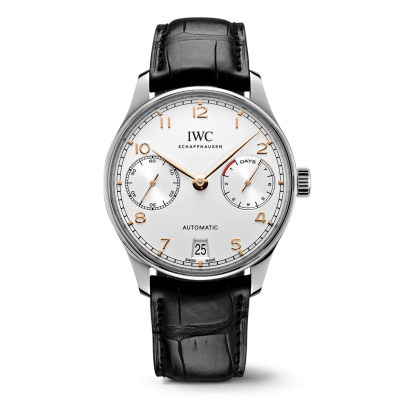 IWC Schaffhausen Portugieser Automatic IW500704 42mm Stahlgehäuse mit Lederband