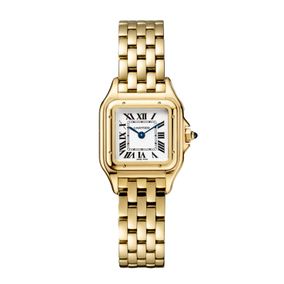 Cartier Panthère de Cartier 23mm x 30mm WGPN0038 Mittleres Modell Quarzwerk Goldgehäuse Schnalle