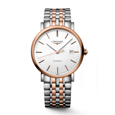 Longines Elegant Collection L49105127 39m Stahlgehäuse Stahl mit zweifarbiger Schließe