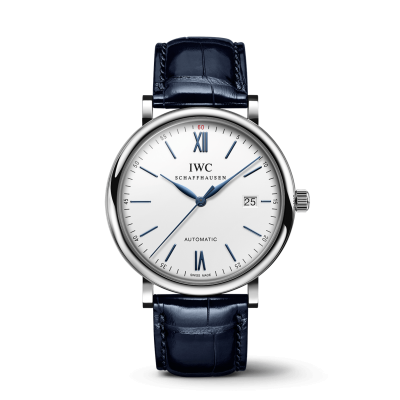 IWC Schaffhausen Portofino Automatic IW356527 40mm Stahlgehäuse Lederarmband