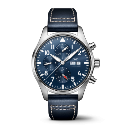 IWC Schaffhausen Pilot 's Watch IW378003 43mm Stahlgehäuse mit Lederband