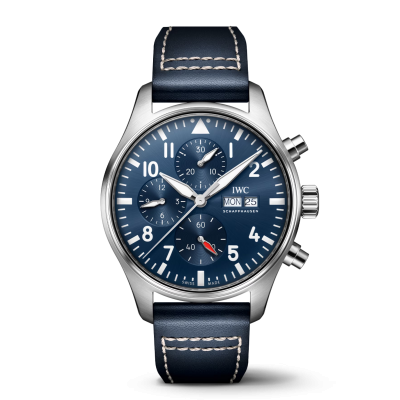 IWC Schaffhausen Pilot 's Watch IW378003 43mm acél tok bőr szíj