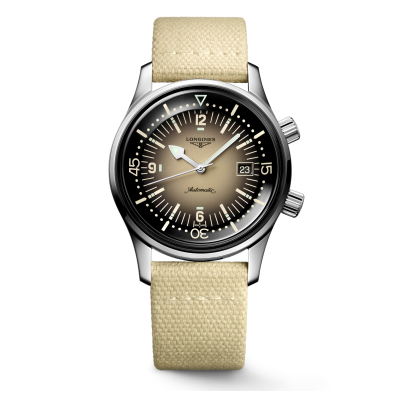 Longines Legend Diver L37744302 42mm Stahlgehäuse mit Kalbslederband