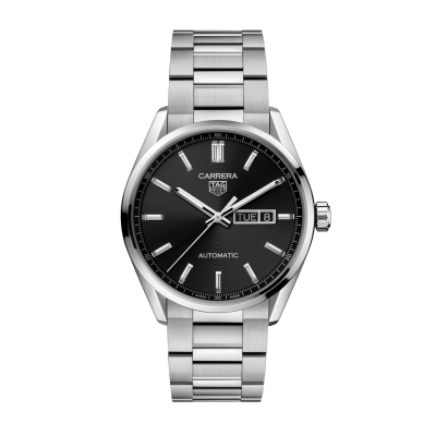 TAG Heuer Carrera WBN2010.BA0640 41 mm-es acél tokja fém csat fekete számlap