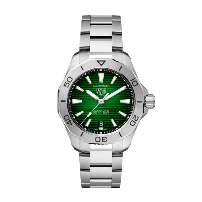 TAG Heuer Aquaracer Professional 200 WBP2115.BA0627 40mm Automatik-Stahlgehäuse mit grünem Zifferblatt