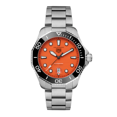 TAG Heuer Aquaracer Professional 300 Orange Driver WBP201F.BA0632 43mm automata acél tok 300m vízálló