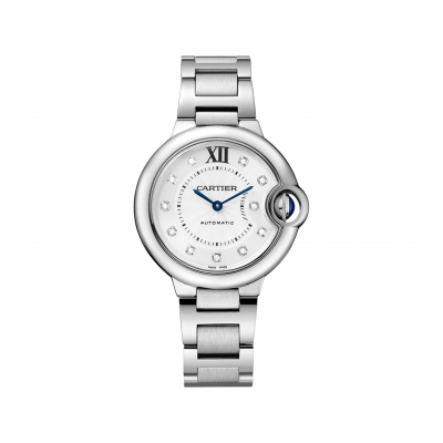 Cartier Ballon Blanc de Cartier W4BB0021 33mm automata acél tok acél csat gyémánt berakás