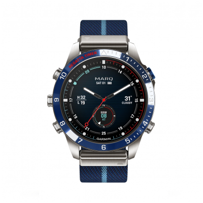 Garmin MARQ Captain (Gen 2) 010-02648-11 46mm acél tok textil szíj