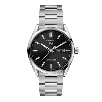 TAG Heuer Carrera WBN2010.BA0640 41 mm-es acél tokja fém csat fekete számlap
