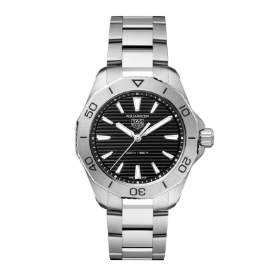 TAG Heuer Aquaracer Professional 200 WBP1110.BA0627 40mm Quarzstahlgehäuse mit schwarzem Zifferblatt